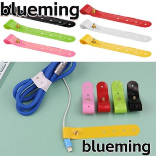 Blueming2 อุปกรณ์จัดเก็บสายเคเบิ้ล PVC ลายการ์ตูน ขนาดเล็ก