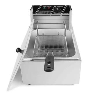 หม้อทอด หม้อทอดไฟฟ้า ขนาด 6 ลิตร หม้อทอดเพื่อการพาณิชย์ Deep fryer หม้อทอด เตาทอด Electric fryer commercial single