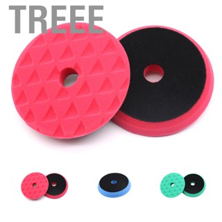 Treee Car Polishing Pad Polisher Machine Waxing Buffing Cleaning Drill Adapter Triangle Sponge Disk