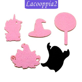 [Lacooppia2] แผ่นผ้าสักหลาด ลายฮาโลวีน แฮนด์เมด DIY สําหรับเสื้อผ้า รองเท้า 20 ชิ้น