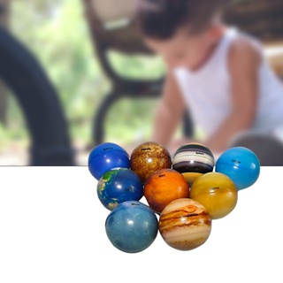 9pcs Gift Lightweight PU For Kids Fun Portable Stress Relief Educational Toy Indoor Outdoor Home School Planet Ball