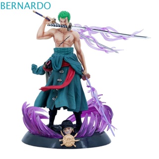 Bernardo ตุ๊กตาฟิกเกอร์ PVC อนิเมะ Roronoa Zoro Banpresto ขนาดเล็ก ของเล่นสําหรับเด็ก