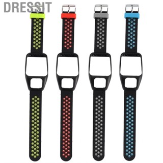 Dressit Band Silicone Wrist Watch Strap Dual Color With Pin Buckle Kit