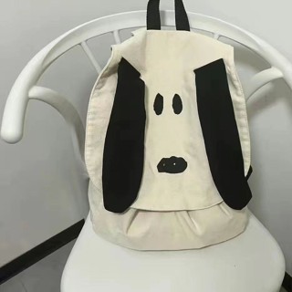 2023 good-looking Japanese new Snoopy cartoon backpack cute girl portable canvas brigade backpack