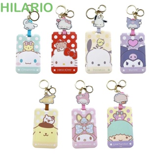 Hilario เคสพลาสติก พิมพ์ลายการ์ตูนแมวคิตตี้ สุนัข คุโรมิน่ารัก ใส่บัตรได้ สําหรับผู้หญิง