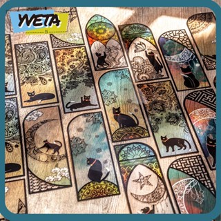 Yveta ที่คั่นหนังสือ PET รูปผีเสื้อน่ารัก เครื่องเขียน สําหรับสํานักงาน 6 ชิ้น