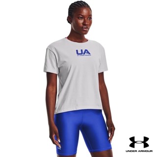 Under Armour UA Womens Vintage Athletic Club Short Sleeve อันเดอร์ อาร์เมอร์ เสื้อแขนสั้นเทรนนิ่ง สำหรับผู้หญิง