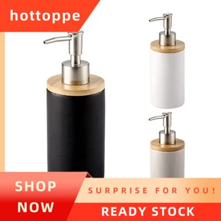 【hottoppe】เครื่องจ่ายสบู่เซรามิค สไตล์นอร์ดิก ขนาด 400 มล. สําหรับห้องครัว และห้องน้ํา