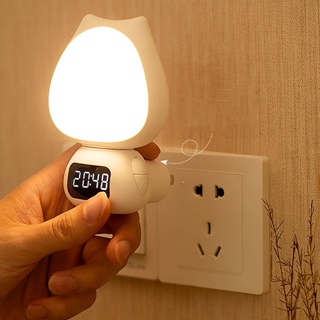 Good Work LED Night Light Plug In or Charging Remote Control Dimmable Rotatable Head Cute Nursery for Bedroom CN 220V