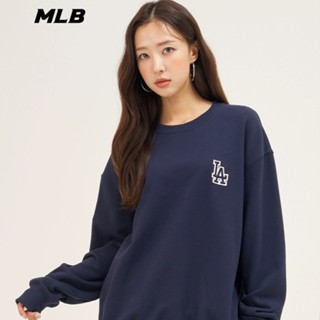 [พร้อมส่ง] ของแท้ 100% MLB เสื้อกันหนาวลําลอง คอกลม พิมพ์ลายดอกไม้ ทรงหลวม สไตล์วินเทจ สําหรับผู้ชาย และผู้หญิง