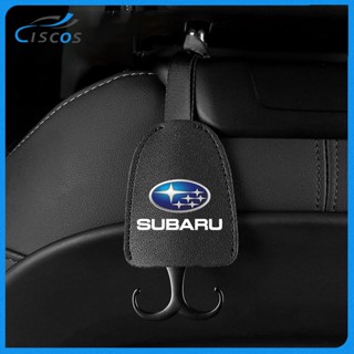 Ciscos หนัง ตะขอเกี่ยวเบาะหลังรถยนต์ ตะขอแขวนรถยนต์ สำหรับ Subaru XV Forester Impreza BRZ WRX STI