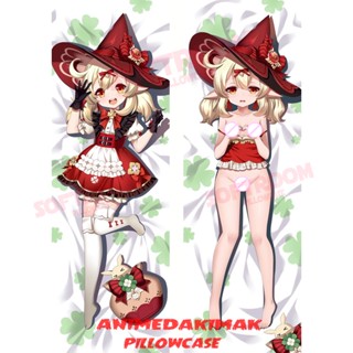 Genshin Impact Klee Dakimakura ปลอกหมอนอิงโซฟา แบบนิ่ม ลายอนิเมะญี่ปุ่น Otaku ขนาด 50x160 ซม. DK4724