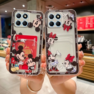 ใหม่ เคสโทรศัพท์มือถือ TPU แบบนิ่ม ลาย MN MK มีช่องใส่บัตร สําหรับ Honor X6a X5 Plus 90 Lite Pro 5G 4G X5+ HonorX6a HonorX5+ 2023