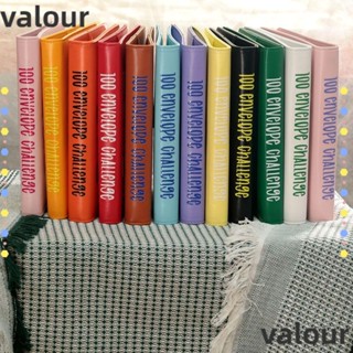 Valour ซองจดหมายหนัง PVC ขนาด A5 ประหยัดเงินสด 100 ชิ้น สําหรับเด็ก