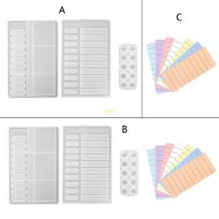 Flgo แม่พิมพ์เมโม่ อีพ็อกซี่เรซิ่น รายสัปดาห์ รายเดือน สําหรับหล่อเรซิ่น