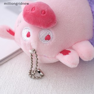 [milliongridnew] พวงกุญแจ จี้ตุ๊กตาหมูน่ารัก สีชมพู สําหรับแขวนตกแต่งกระเป๋าเป้สะพายหลัง รถยนต์