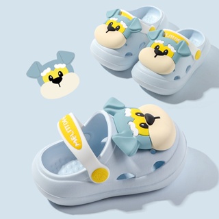 AYUER รองเท้าแตะ Crocs ลายการ์ตูนสัตว์น่ารัก 3D DIY สําหรับเด็ก