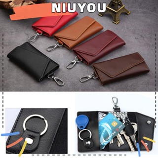 Niuyou พวงกุญแจรถยนต์ กระเป๋าสตางค์ กระเป๋าถือ กระเป๋าใส่บัตร สําหรับผู้ชาย และผู้หญิง