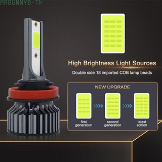 ใหม่ หลอดไฟหน้า LED H1 H3 H4 H7 9005 9006 ทนทาน