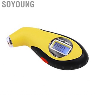 Soyoung Air Pressure Meter  Antislip Grip Improve Security High Accuracy Tire Gauge for Car Truck Bicycle