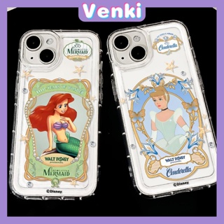 VENKI - เข้ากันได้สำหรับ เคสไอโฟน เคสไอโฟน11 เคส iphone 11 TPU ถุงลมนิรภัยเคสโทรศัพท์กันกระแทกป้องกันกล้องการ์ตูนเจ้าหญิงผมสีแดงเข้ากันได้กับ iPhone 15 14 13 PRO MAX iPhone 12 PRO MAX XR XS