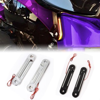 Jen ตัวยึดไฟเลี้ยว Led ตะเกียบหน้ารถจักรยานยนต์ สําหรับ Touring Street Glide 96-13 1 คู่