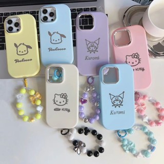 เคสโทรศัพท์มือถือ ซิลิโคน กรอบโลหะ พร้อมสายคล้องข้อมือ สําหรับ IPhone 11 13 12 14 Pro Max Xs Max Xr