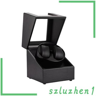[Szluzhen1] กล่องโชว์นาฬิกาข้อมือ หนัง PU พร้อมมอเตอร์เงียบ สําหรับนาฬิกาข้อมือ