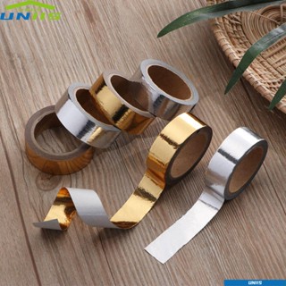 Uniis สติกเกอร์เทปกาว สีพื้น สําหรับตกแต่งเครื่องเขียน DIY