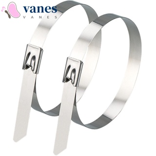 Vanes1 สายรัดท่อไอเสียไฟฟ้า อเนกประสงค์ ไม่เป็นสนิม 100 ชิ้น