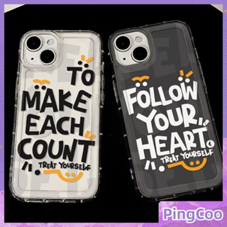 Pingcoo - เข้ากันได้สำหรับ เคส iphone 11 เคสไอโฟน เคสไอโฟน11 CLEAR Soft TPU ถุงลมนิรภัยเคสโทรศัพท์กันกระแทกป้องกันกล้องเรียบง่ายสีดำสีขาวภาษาอังกฤษเข้ากันได้กับ iPhone 15 14 13 PRO MAX iPhone 12 PRO MAX XR XS 7 8 PLUS