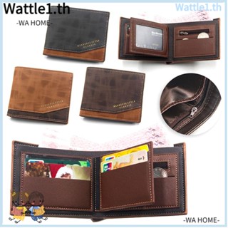 Wttle กระเป๋าสตางค์ ใส่บัตรได้หลายใบ ความจุขนาดใหญ่ สีทอง สําหรับผู้ชาย