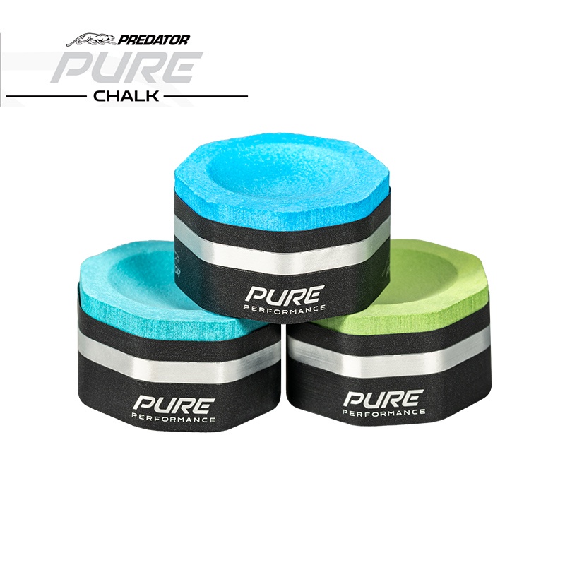 Predator ชอล์กฝนหัวคิว คละ 3 รุ่น  Pure Chalk -  3pc Sampler Pack