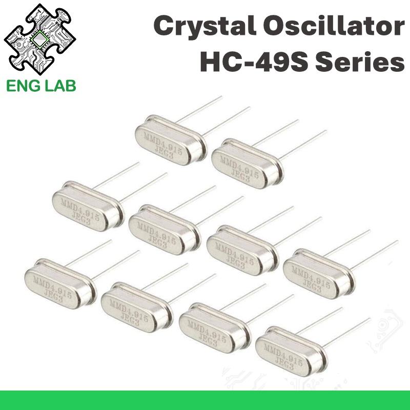 ENGLAB 5PCS Kit Version, กรมทรัพย์สินทางปัญญาควอตซ์คริสตัลออสซิลเลเตอร์, 6M / 8M / 12M, คริสตัลเรโซแนนซ์ออสซิลเลเตอร์ชุด