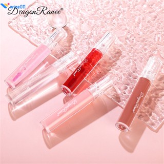 Dragon Ranee Long-Lasting Makeup Water Gloss Lip Glaze เนื้อชุ่มชื้น ขาวและง่ายต่อการเปลี่ยนสี ลิปสติกกันน้ำ Water Glass Lip Tint ดีไซน์กะทัดรัด ใช้งานง่าย สำหรับนักเรียน wine011