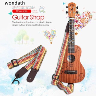 Wonda สายคล้องกีตาร์ อูคูเลเล่ สีรุ้ง สําหรับ Banjo Diagonal Span