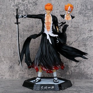 พร้อมส่ง โมเดลฟิกเกอร์อนิเมะ GK Death God Kurosaki Ichigo Virtual Mask แบบสองหัว บรรจุกล่อง 48 ชั่วโมง 2TN