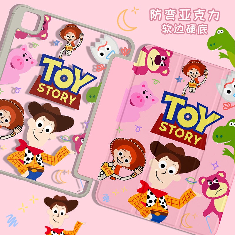 [iPad Air 5] เคสอะคริลิคใส ฝาพับ ลายการ์ตูน Toy Story กันตก สําหรับ iPad gen9 gen8 gen7 Pro11 Air 3 gen5 gen6 gen10 Mini 4 5 iPad