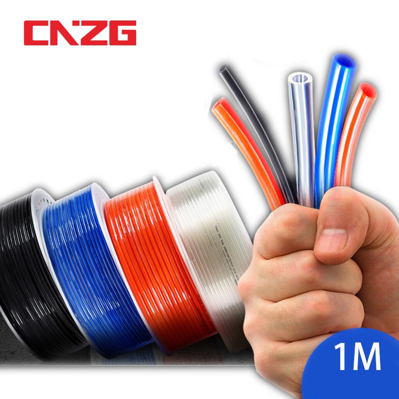 CNZG นิวเมติกท่อท่อท่อการใช้ 4 มม.6 มม.8x5 มม.6x4 มม.10x6.5 มม.Pu ผมแก๊สยูรีเทน 1 เมตร 00II