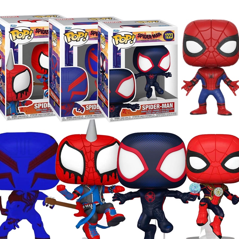 โมเดลฟิกเกอร์ Funko Pop Marvel Spider Man Across The Spider-Verse Spiderman Spider Punk 1267 1223 1231