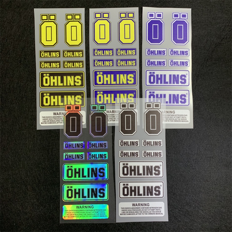 สติกเกอร์สะท้อนแสง กันน้ํา สําหรับติดตกแต่งสกูตเตอร์ไฟฟ้า OHLINS