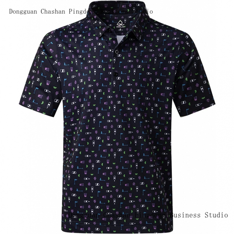 เสื้อโปโลแขนสั้นลําลอง ผ้าไมโครไฟเบอร์ ระบายอากาศได้ดี สําหรับผู้ชาย เหมาะกับการเล่นกีฬากอล์ฟ เทนนิส 2023