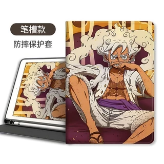 One Piece Luffy Gear 5 กรณี iPad air4/5 mini1/2/3/4/5/6 เคส iPad 10.2 gen7/8/9 2022 pro11 gen11 a16 M3 M5 ฝาครอบ iPad gen5/6 air1/2 กรณีช่องเสียบปากกา