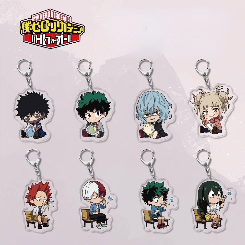 พวงกุญแจอะคริลิค จี้ฟิกเกอร์ My Hero Academia ของขวัญ สําหรับแฟนคลับ เครื่องประดับ