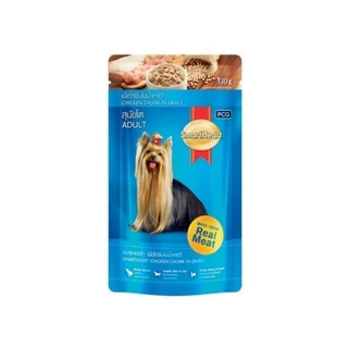 SmartHeart เพาซ์สมาร์ทฮาร์ท [ยกโหล 12 ซอง] อาหารเปียกสุนัข ครบสูตร Pouch ขนาด 120-130 g.