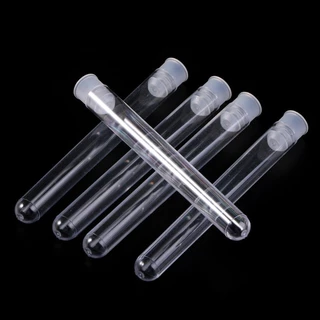 Pre-Roll พลาสติกใส หลอดทดลองพลาสติกใส พร้อมฝาปิด 12x100 มม. 50 ชิ้น/แพ็ค