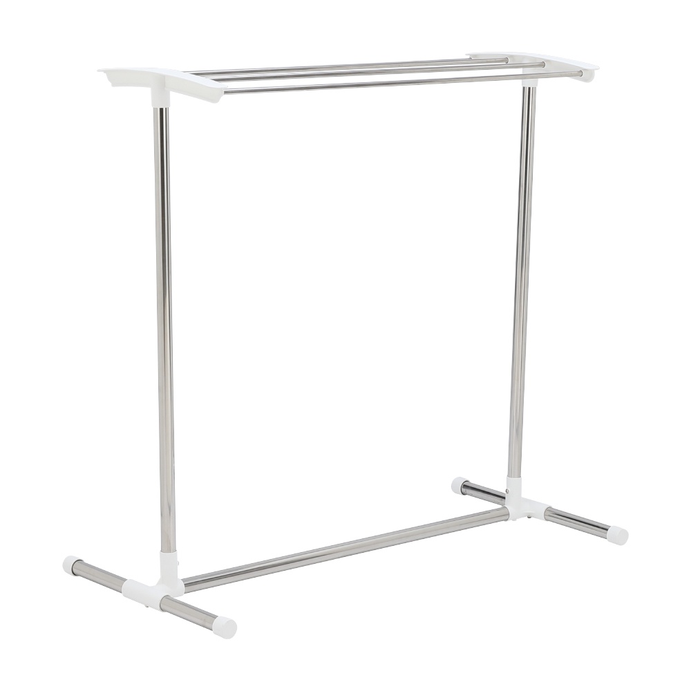 INDEX LIVING MALL ราวแขวนผ้า รุ่นดาริโอ้ ขนาด 86.5 x 42.5 x 87 ซม. - สีเงิน/ขาว
