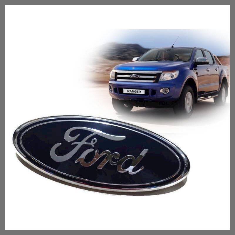 ส่งด่วน LOGO FORD หน้ากระจังหน้าสัญลักษณ์แผ่นโลโก้ 2012-2018 ขนาด 9 x 22.5 cm
