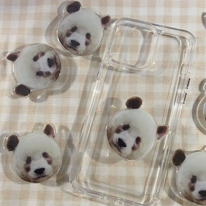 น่ารัก เจ็ดแพนด้า QiZai ป๊อปซ็อกเก็ต การ์ตูน พับ เดสก์ท็อป ขาตั้งโทรศัพท์ ที่วาง