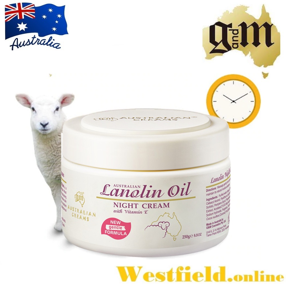 G&m Australian Lanolin Oil Moisturising Night Cream (250g)